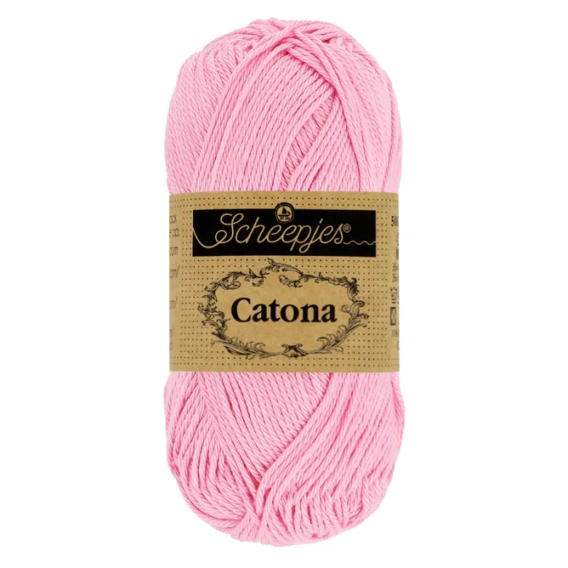 Catona garn Scheepjes Tulip Rosa 50 g nr 222 Erbjudandepris