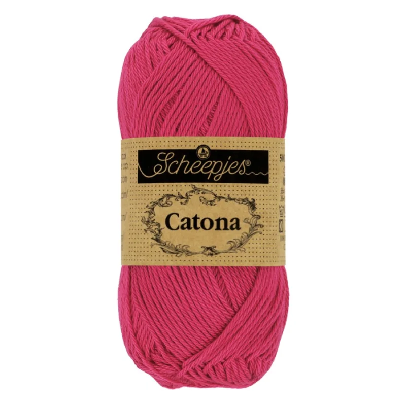 Catona garn Scheepjes Rosa Cherry 50 g nr 413 Begränsad tid