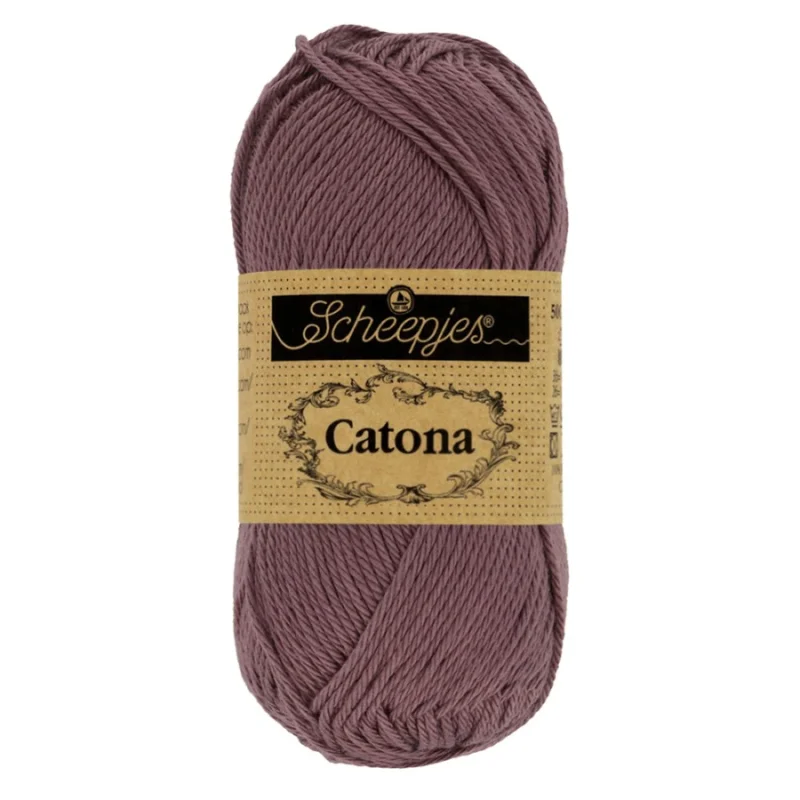 Catona garn Scheepjes Ashes Lila 50 g 526 Kampanjpris