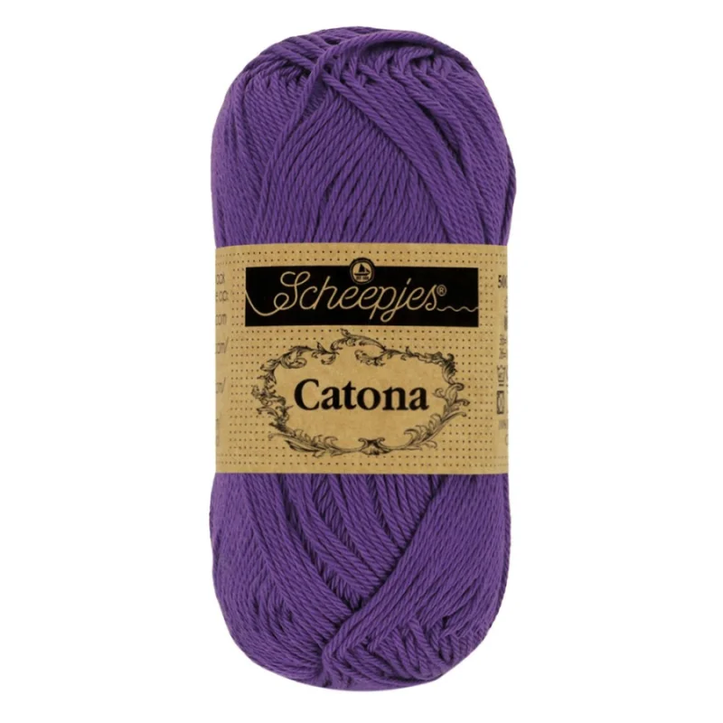 Fynd Catona garn Scheepjes Deep Violet 50 g 521