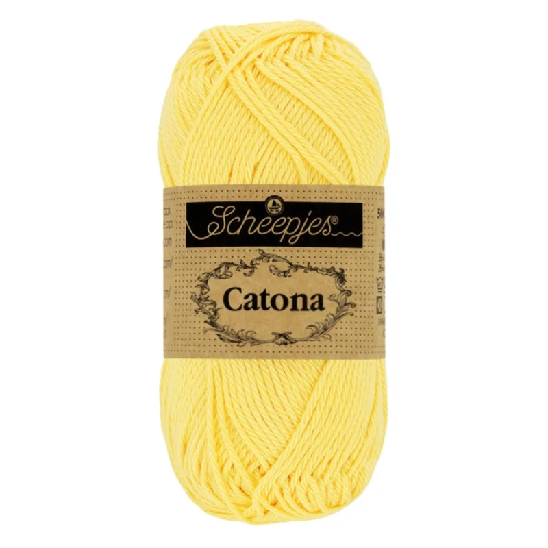 Catona garn Scheepjes Primrose Gul 50 g nr 522 Lågt pris