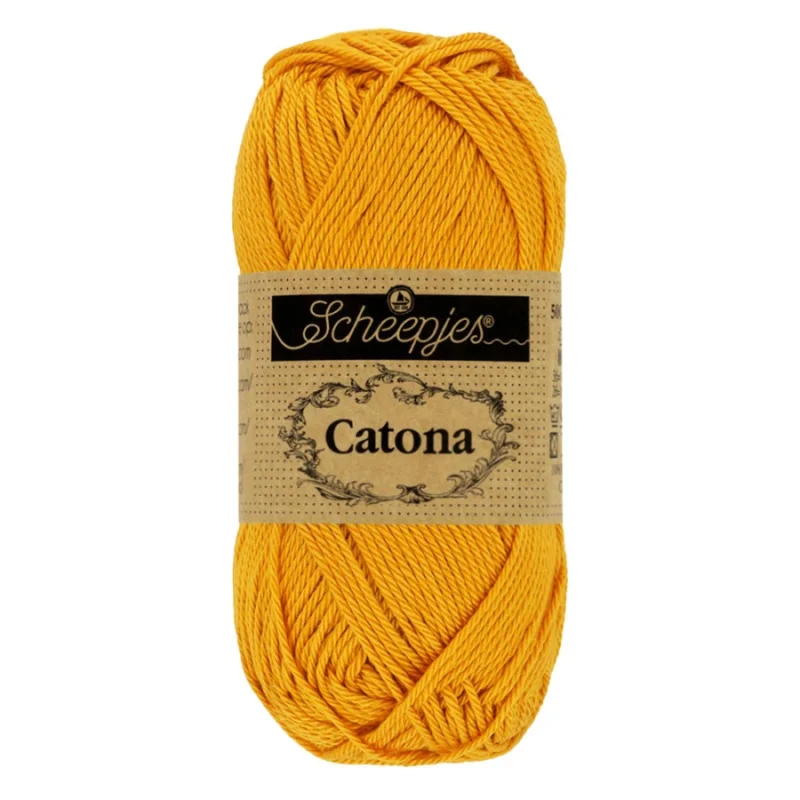Fri frakt Catona garn Scheepjes Saffron 50 g nr 249