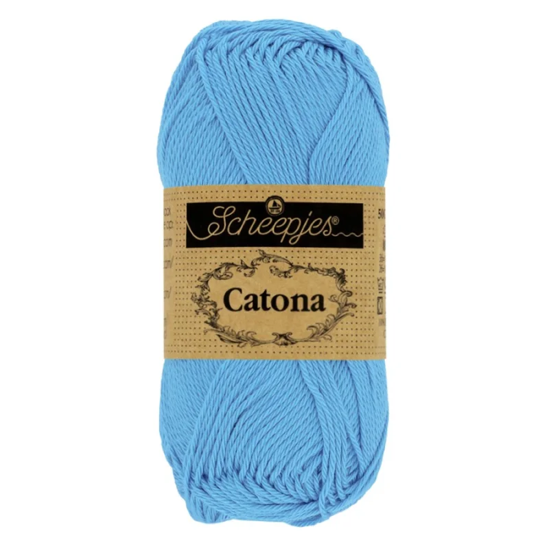 Catona garn Scheepjes Powder Blue 50 g nr 384 Reapris