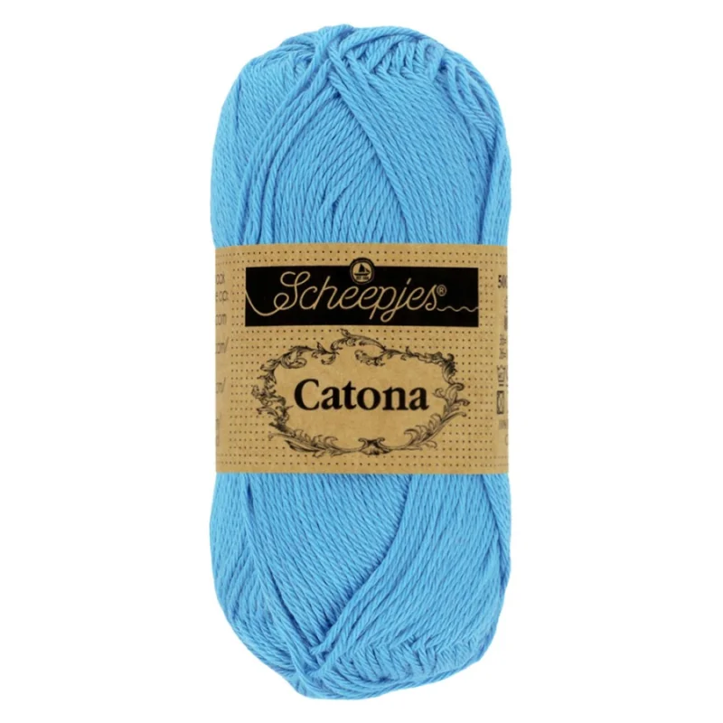 Expressleverans Catona garn Scheepjes Cornflower 50 g nr 511