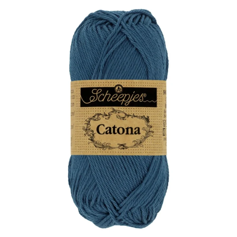 Catona garn Scheepjes Light Navy 50 g nr 164 Köp nu