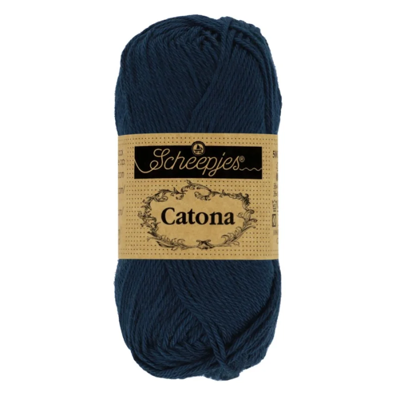 Kampanj Catona garn Scheepjes Ultramarine 50 g nr 124