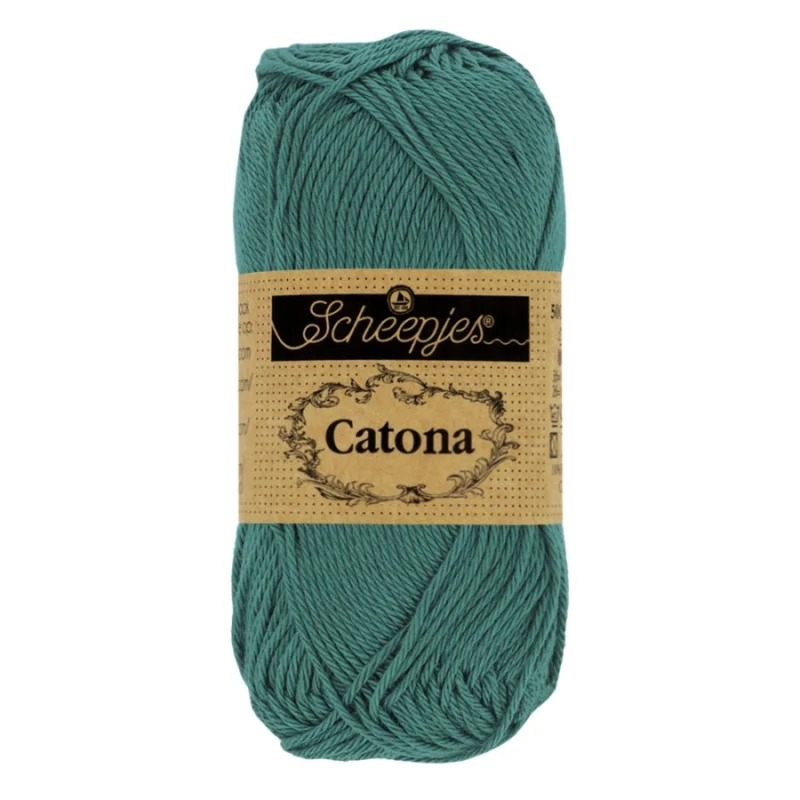 Nedsatt pris Catona garn Scheepjes Deep Ocean Green 50 g 391