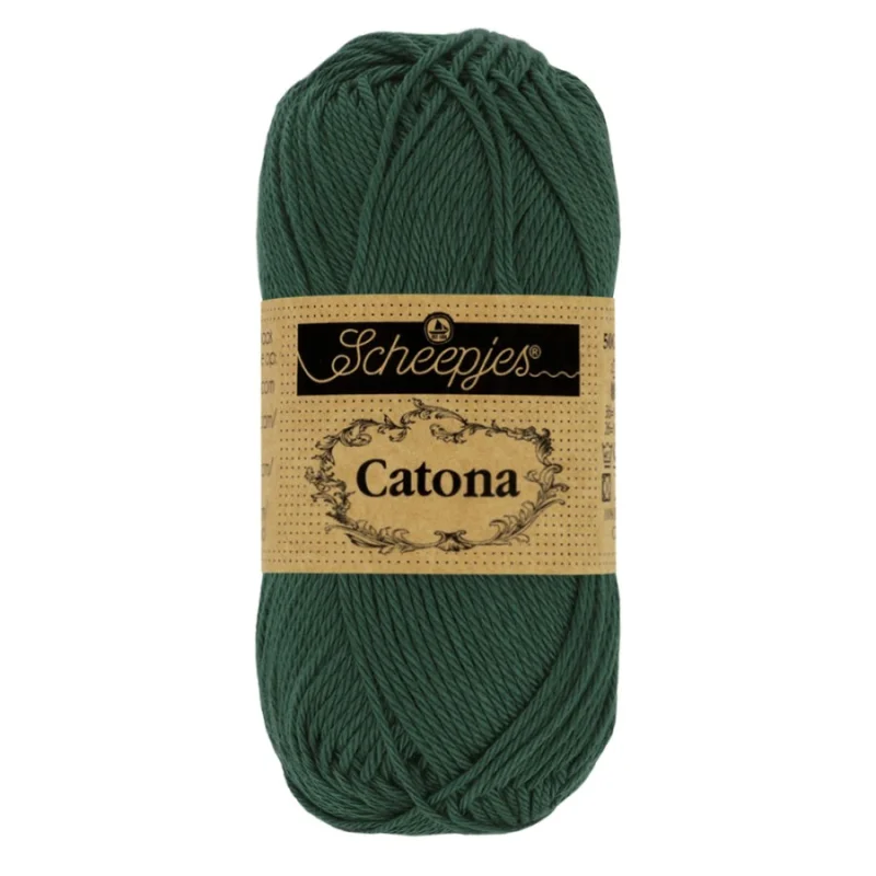 Catona garn Scheepjes Fir Mörkgrön 50 g nr 525 Reapris