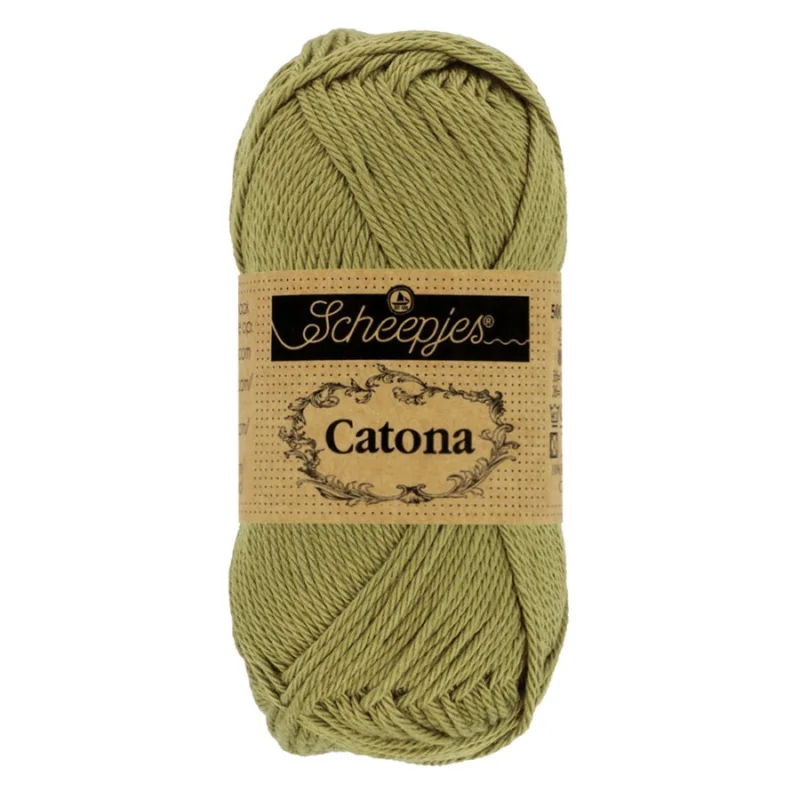 Catona garn Scheepjes Willow Mossgrön 50 g 395 Beställ nu