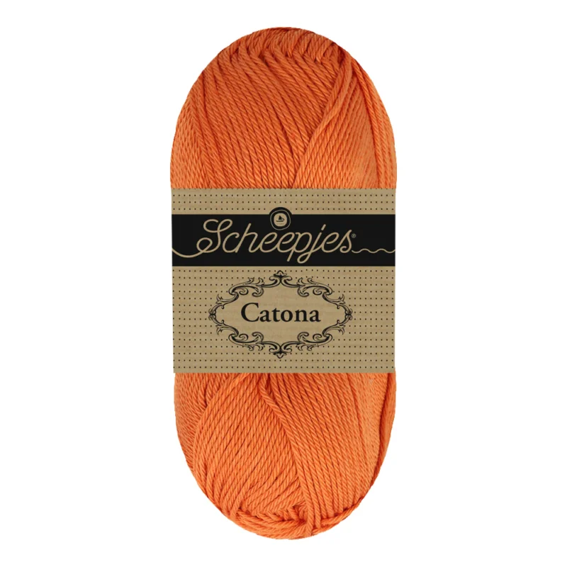 Bästa pris Catona garn Scheepjes Marigold Orange 50 g nr 080