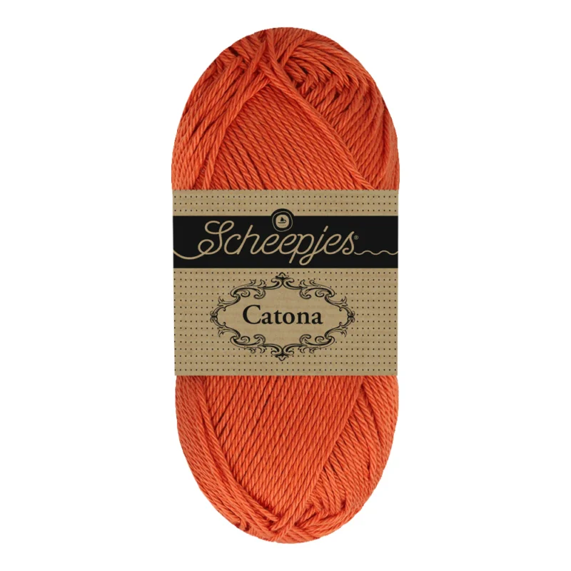 Utförsäljning Catona garn Scheepjes Clay Red 50 g nr 081