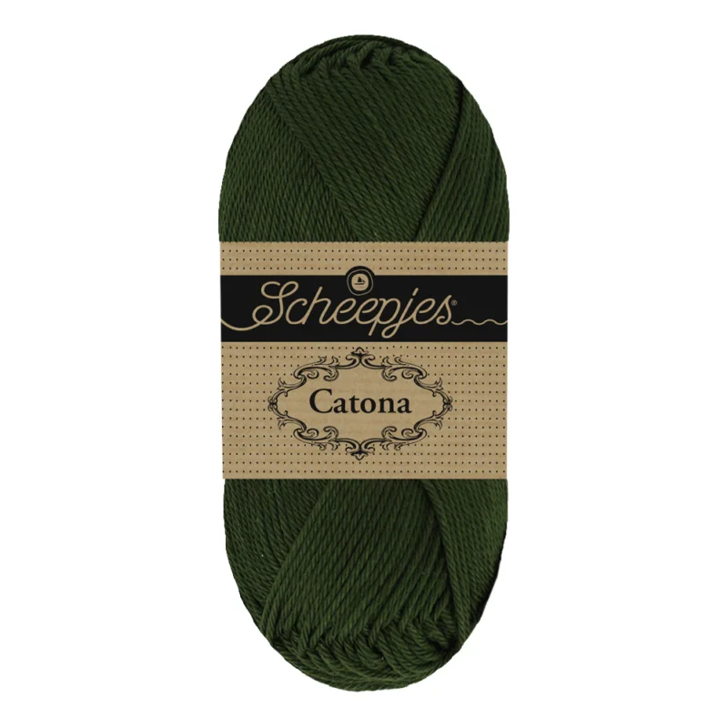 Catona garn Scheepjes Seaweed Mörkgrön 50 g nr 096 risnedsättning