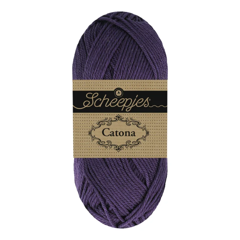 Catona garn Scheepjes Fig Blålila 50 g nr 085 Kundfavorit