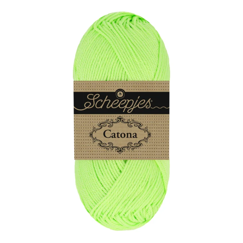Premium Catona garn Scheepjes Fresh Lime 50 g nr 107