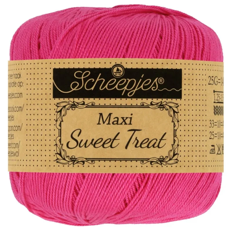 Virkgarn Maxi Sweet Treat25 g Fuchsia 786 Reapris