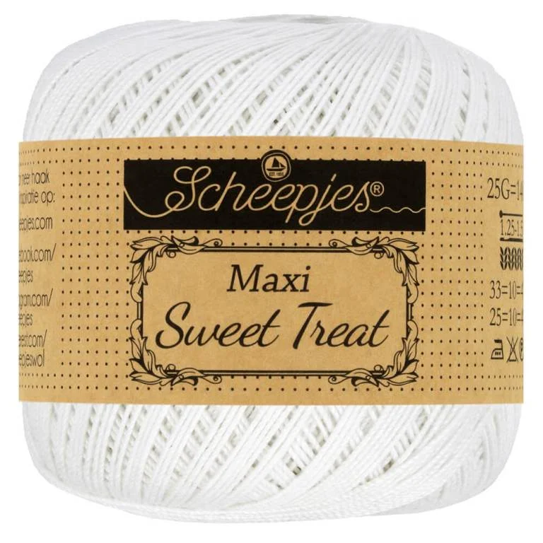 Erbjudande Virkgarn Maxi Sweet Treat 25 g Snow White 106