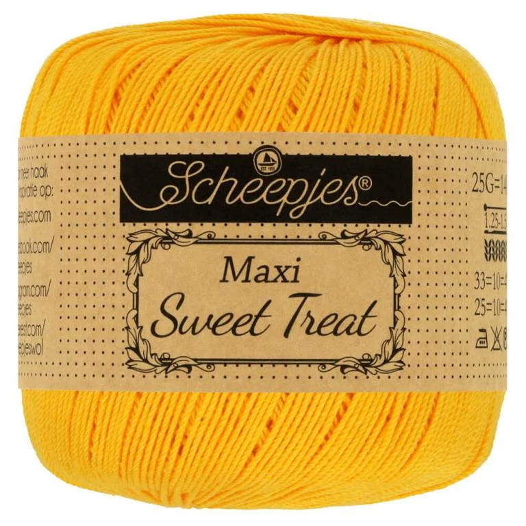 Virkgarn Maxi Sweet Treat 25 gYellow Gold 208 Säker betalning