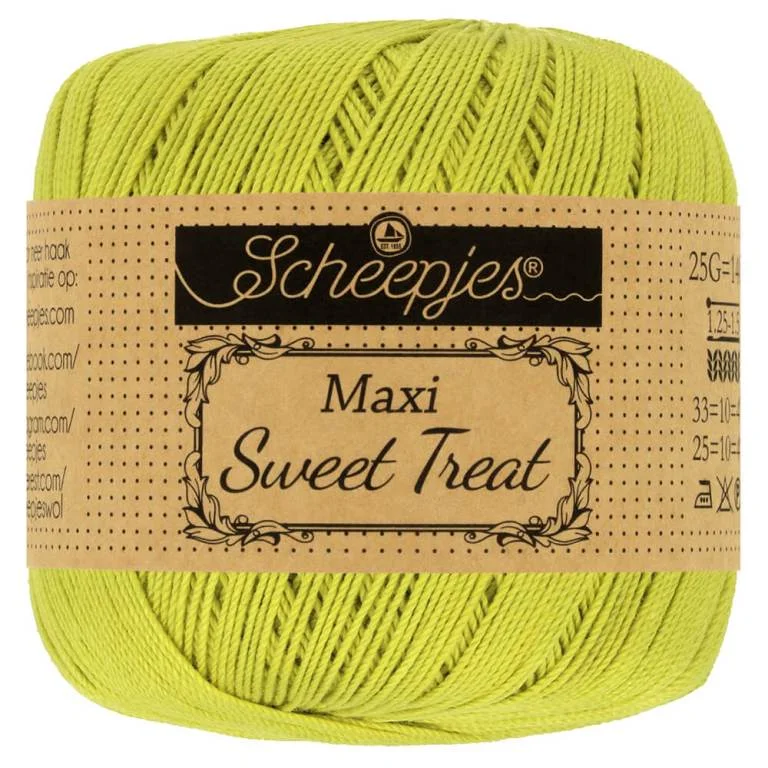 Rabatt Virkgarn Maxi Sweet Treat 25 g Green yellow 245