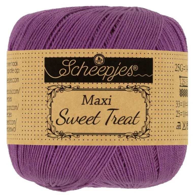 Lågt pris Virkgarn Maxi Sweet Treat25 g Ultra violet282