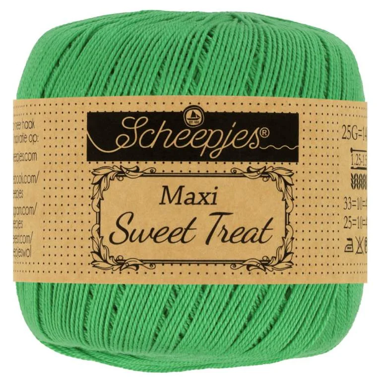 Erbjudandepris Virkgarn Maxi Sweet Treat 25 g Apple Green 389