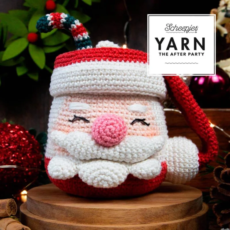 Begränsat erbjudande Materialkit Virka Jultomte Mr Claus kit159 Engelskt mönster