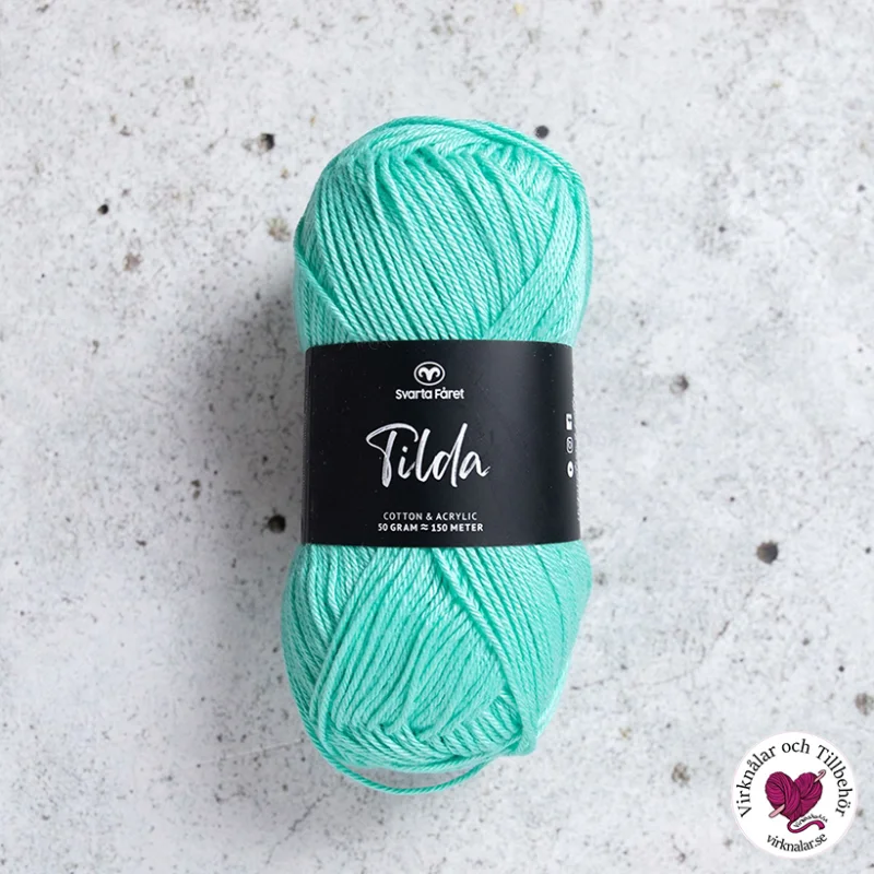 Tilda garn 50 g Svarta Fåret Mermaid Turquoise 591 Sista chansen
