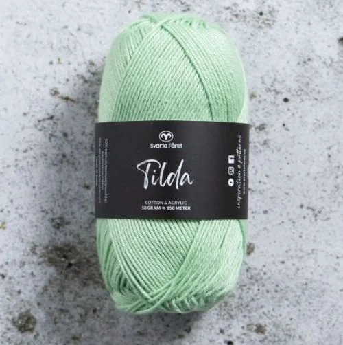 Tilda garn 50 g Svarta Fåret PastelGreen Nr 587 Handla nu