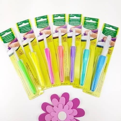 Fynd Clover Amour Chunky Grövre Ergonomiska Virknålar Hela Set6,5 – 15 mm 7 st