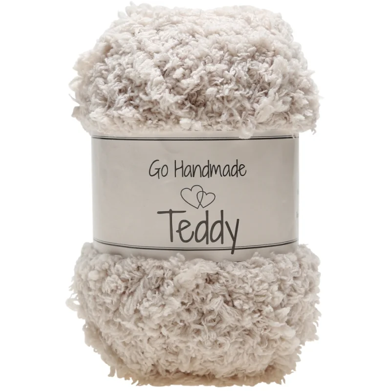 Teddy garn 50 g Ljusbeige 17316Go Handmade Beställ idag