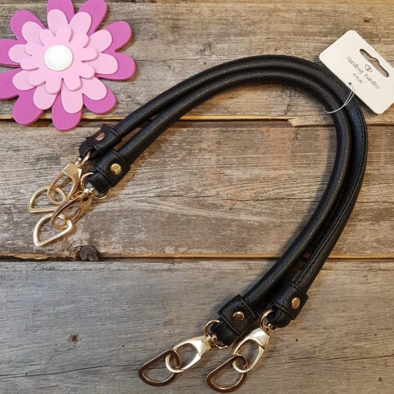 Väskhandtag 44 cm Svarta Guld 22128 1 par Köp online