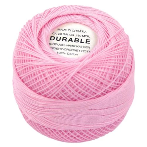Virkgarn Durable 20 g Nr 1026 Kall Ljusrosa I lager