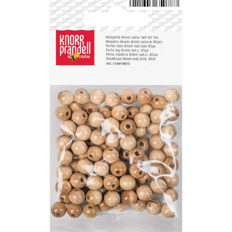 Köp online Träpärlor 8 mm Knorr Prandell Natur