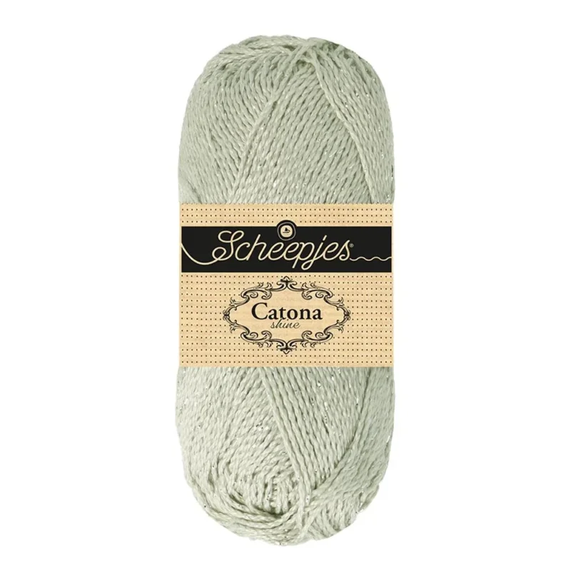 Catona Shine Glittergarn Scheepjes 50 g 172 Light Silver m Silverglitter Köp online