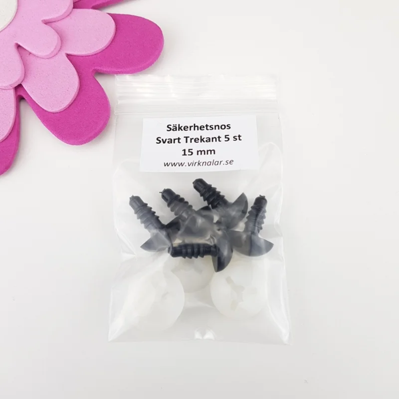 SäkerhetsnosarSvart Trekant 15 mm5 st Lågt pris