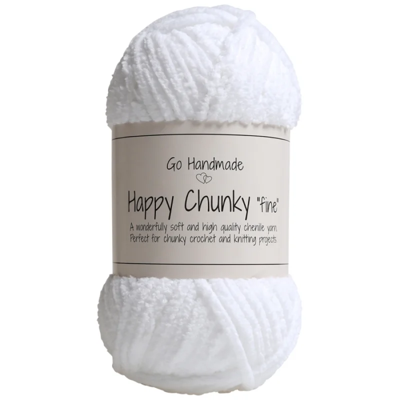 Fynd Happy Chunky Fine 50g 65m White 17853Go Handmade