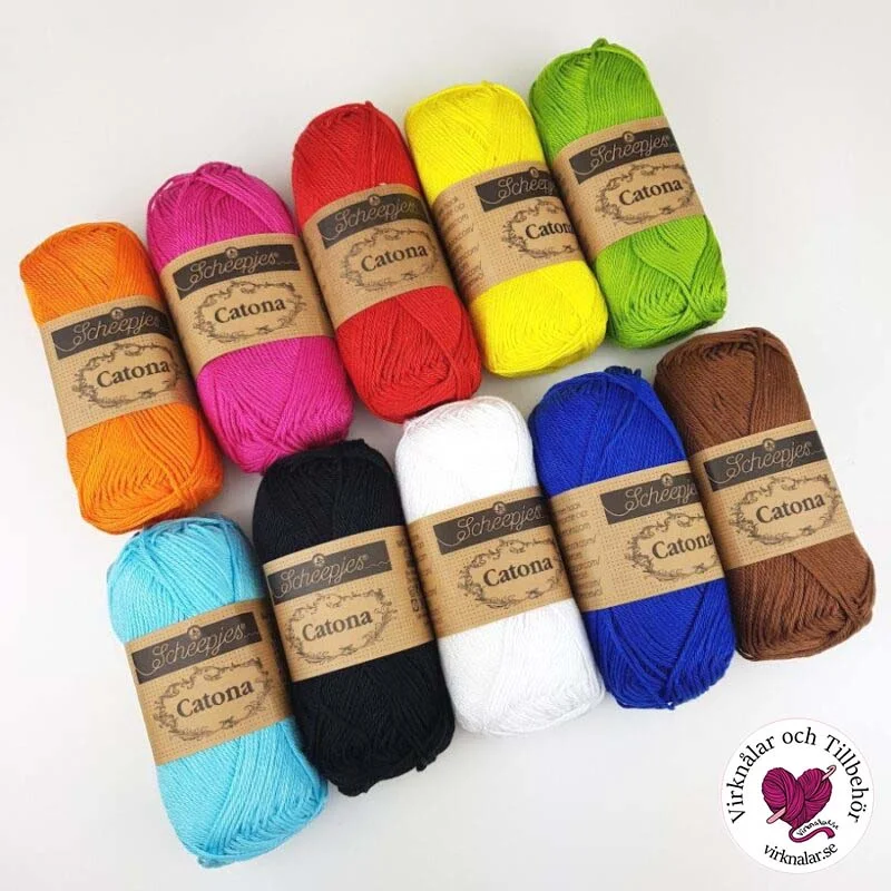 Extra rabatt Garnpaket Catona Scheepjes Happy Color No2 10 p