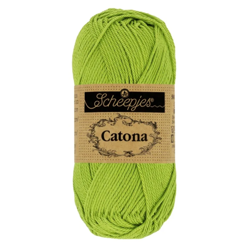 Catona garn Scheepjes Kiwi 50 g nr 205 Snabb frakt