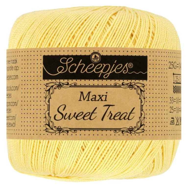 Virkgarn Maxi Sweet Treat 25 g Lemonade 403 Kampanjpris
