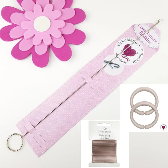 Startkit Göra Barnvagnsmobil Go Handmade Mushroom Gråbeige Premium