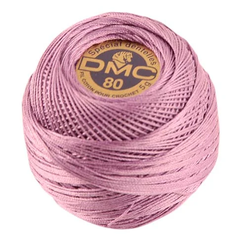 Virkgarn DMC Special Dentelles Nr 80 5g Ljuslila 553 Endast idag