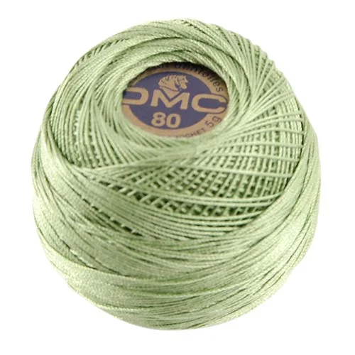 Virkgarn DMC Special Dentelles Nr 80 5g Silvergrön 368 Kundfavorit
