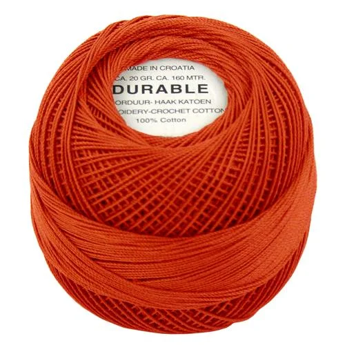 Virkgarn Durable 20 g Nr 1011 Julröd Billigare