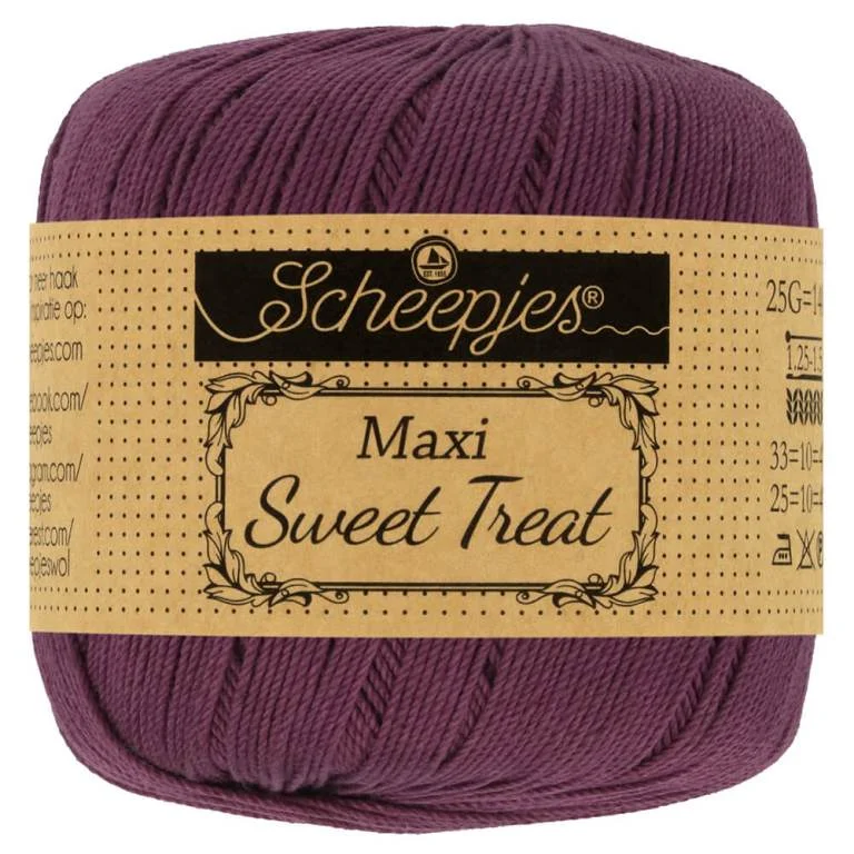 Extra rabatt Virkgarn Maxi Sweet Treat 25 g Shadow Purple 394