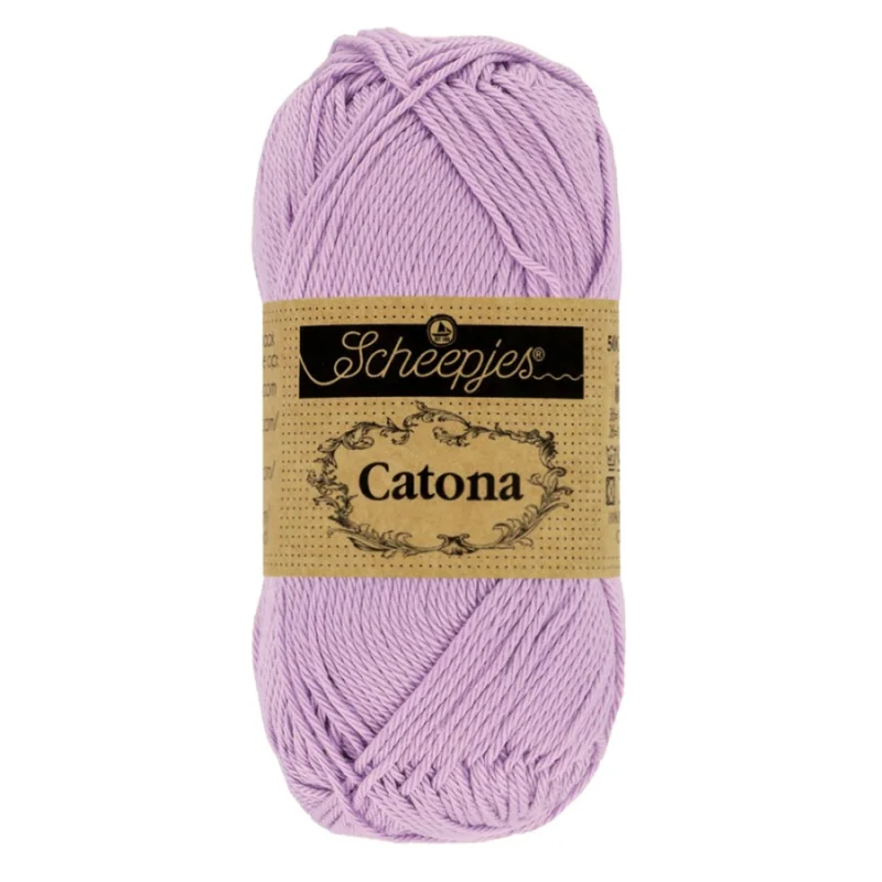 Rabatt Catona garn Scheepjes Lavender 50 g nr 520