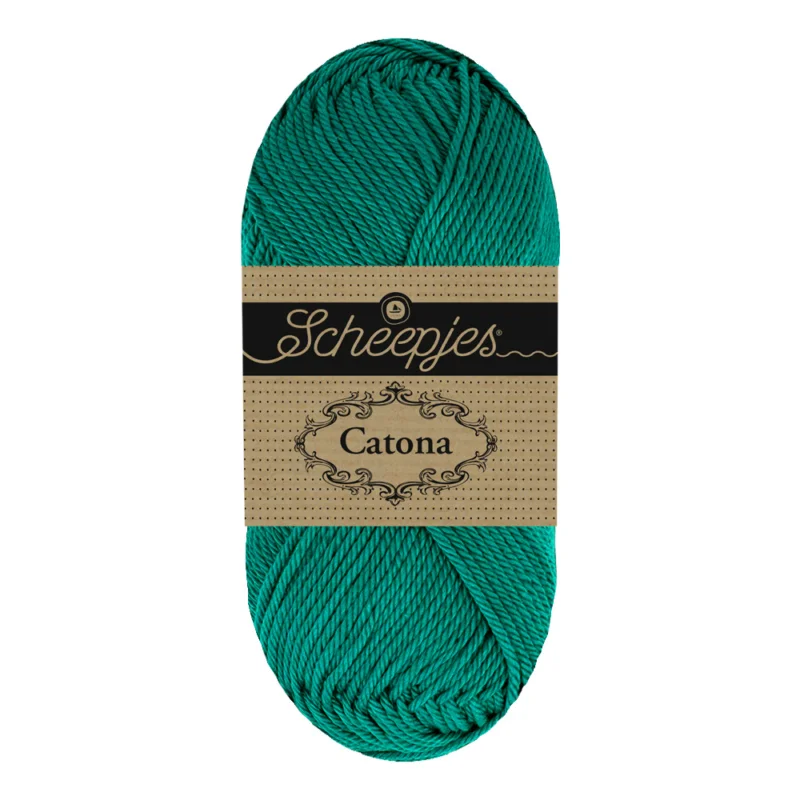 Snabb frakt Catona garn Scheepjes Vintage Teal 50 g nr 094