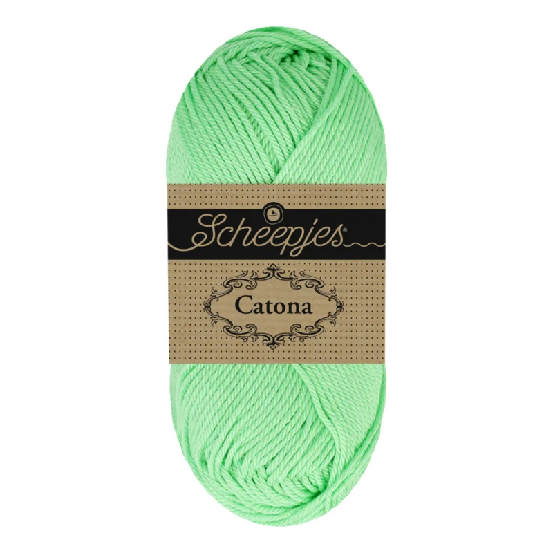 Snabb leverans Catona garn Scheepjes Mint Whisper 50 g nr 104