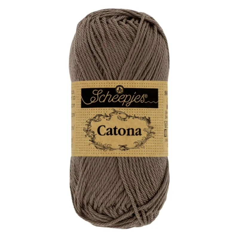 Catona garn Scheepjes Chocolate 50 g nr 507 Populär