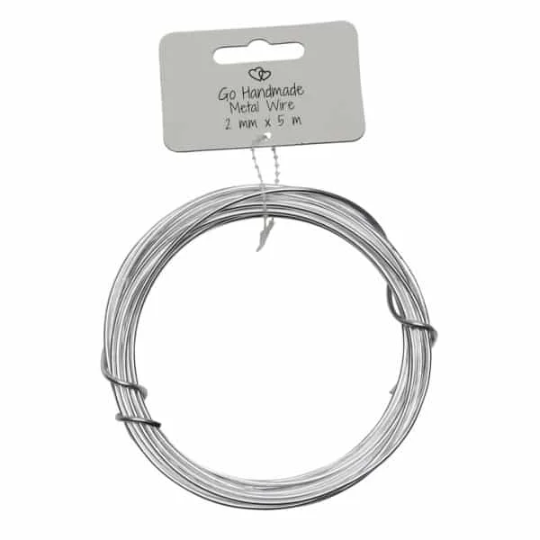 Billigare Figurtråd Silver 2 mm5 m 17067Go Handmade