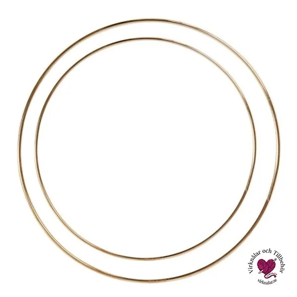 Metallringar i Guld Set 2 st 20 cm och 2 st 30 cm Utförsäljning