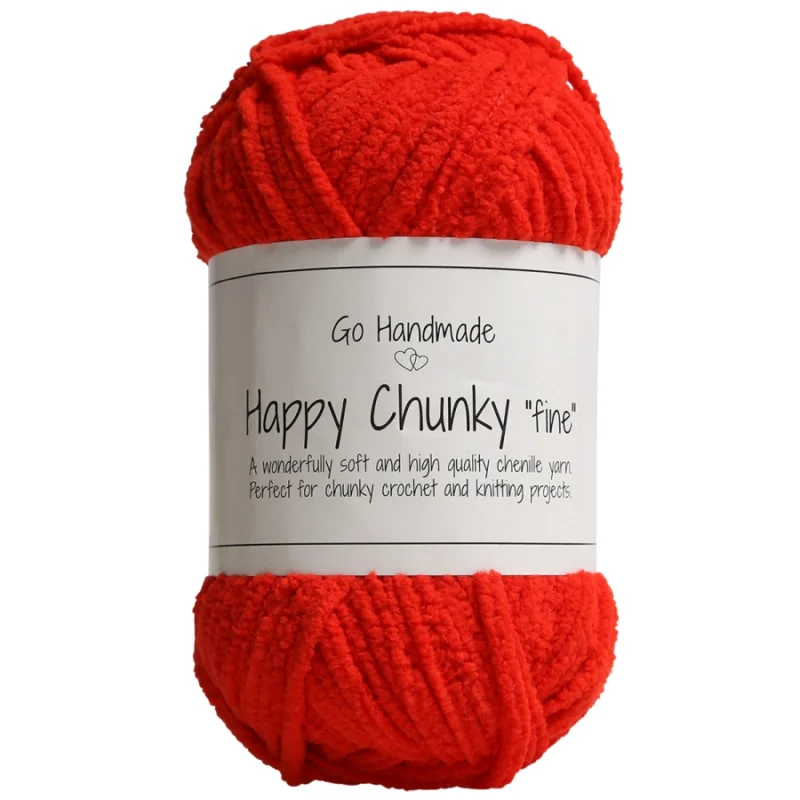 Happy Chunky Fine 50g 65m Röd 17860Go Handmade Outlet
